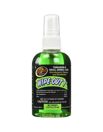 Zoo Med Wipe Out 1 - Small Animal & Reptile Terrarium Cleaner - 4.25 oz