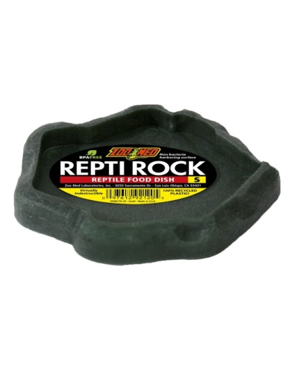 Zoo Med Repti Rock - Reptile Food Dish - Small (5.5" Long x 5" Wide)