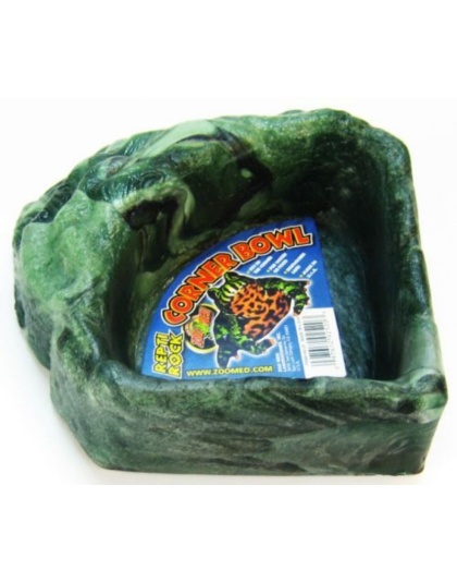 Zoo Med Repti Rock Corner Bowl - Small (4.75" Long x 4.75" Wide)