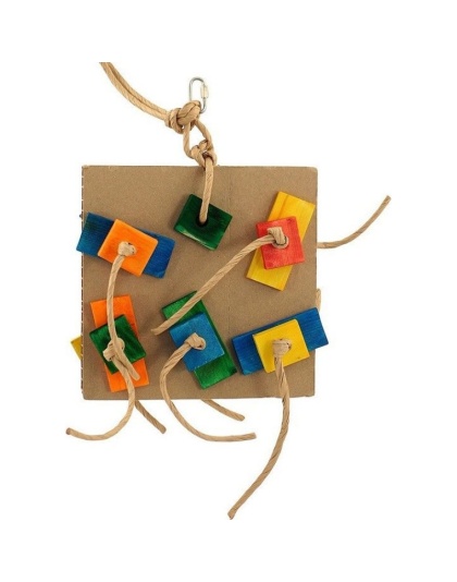 Zoo-Max Birdie Pizza Bird Toy - Medium 10in.L x 10in.W