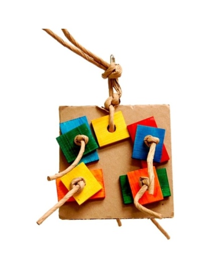 Zoo-Max Birdie Pizza Bird Toy - Small 6in.L x 6in.W