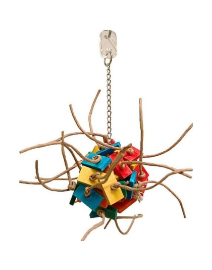 Zoo-Max Fire Ball Bird Toy - Small 12in.L x 9in.W