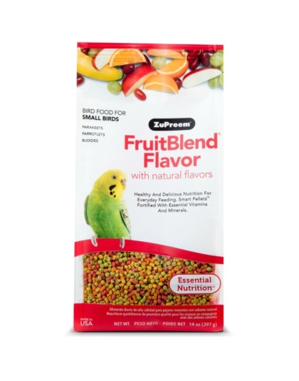 ZuPreem FruitBlend Premium Daily Bird Food - Small Birds - 14 oz