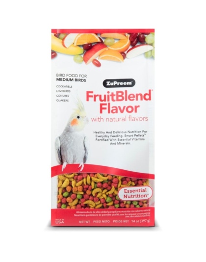 ZuPreem FruitBlend Flavor Bird Food for Medium Birds - 14 oz