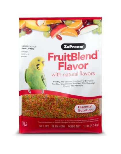 ZuPreem FruitBlend Premium Daily Bird Food - Small Birds - 10 lbs