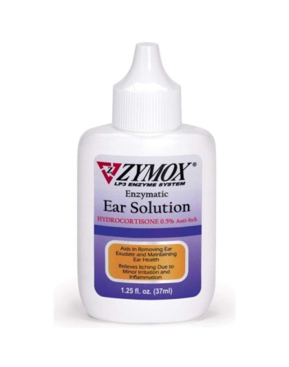 Zymox Enzymatic Ear Solution with Hydrocortisone for Dog and Cat - 1.25 oz