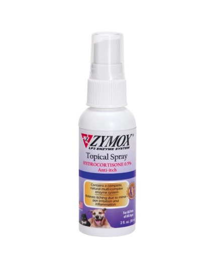 Zymox Topical Spray with Hydrocortisone for Dogs and Cats - 2 oz